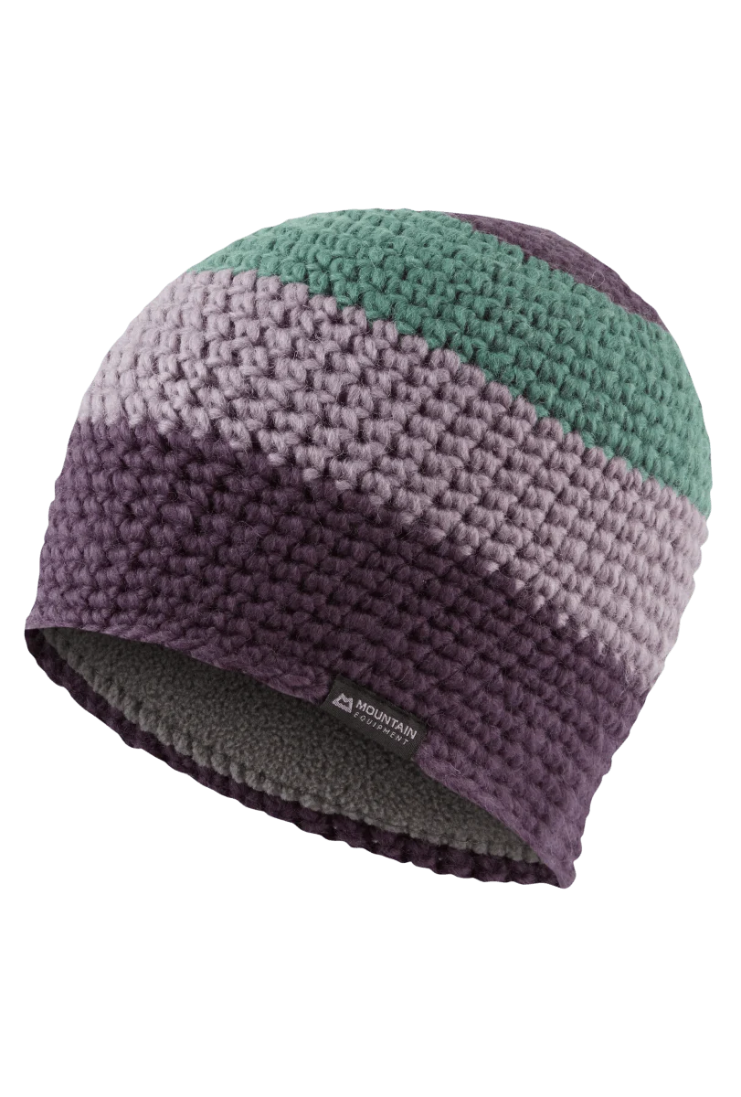 Mountain Equipment Flash Women's Beanie in Nightsha/Allium/SPine - Flat Lay