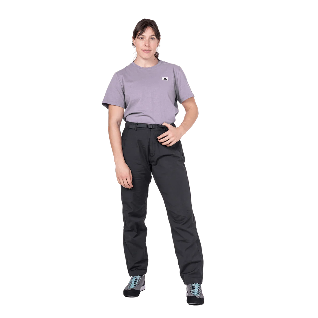 Mountain Equipment Flowstone Women's Pant in College Blue - Front full length model view