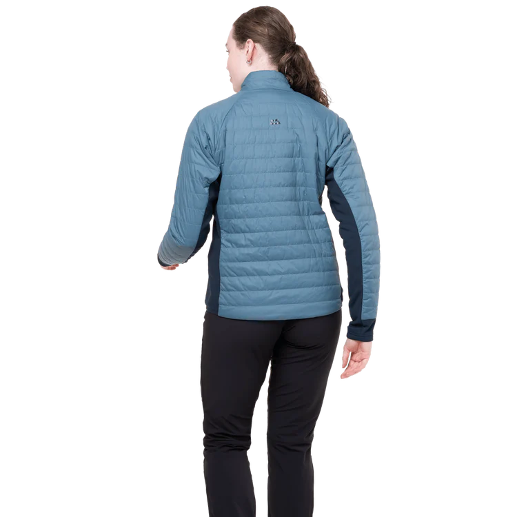 Mountain Equipment Fractal Women's Jacket in Stellar/Cosmos - Back on Model