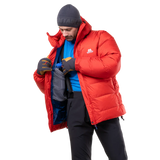 Mountain Equipment Gasherbrum Men's Jacket in Chili Red - On Model Open
