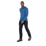 Mountain Equipment Glace Hooded Men's Top in Admiral Blue - Front view