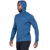 Mountain Equipment Glace Hooded Men's Top in Admiral Blue - Hood on