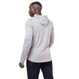 Mountain Equipment Glace Hooded Men's Top in Mist - Back view