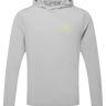 Mountain Equipment Glace Hooded Men's Top in Mist - Flat lay
