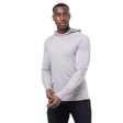 Mountain Equipment Glace Hooded Men's Top in Mist - Front view