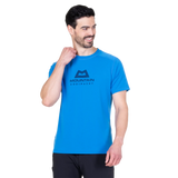 Mountain Equipment Headpoint Emblem Men's Tee in Atlantic Blue - Front Model