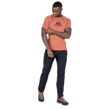 Mountain Equipment Headpoint Emblem Men's Tee in Etruscan Red - Back Model