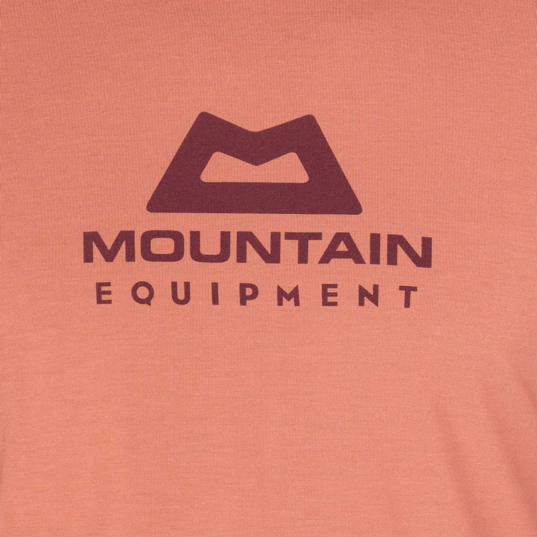 Mountain Equipment Headpoint Emblem Men's Tee in Etruscan Red - Logo Detail