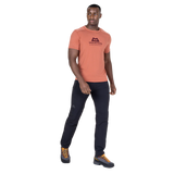 Mountain Equipment Headpoint Emblem Men's Tee in Etruscan Red - Side Model