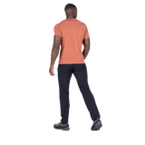 Mountain Equipment Headpoint Emblem Men's Tee in Etruscan Red - Three Quarter Model