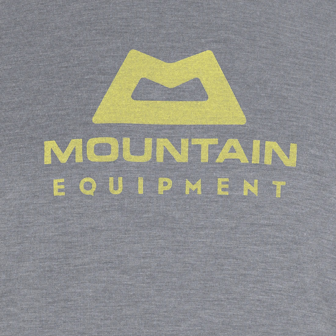 Mountain Equipment Headpoint Emblem Men's Tee in Flint Grey - Logo Detail
