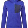 Mountain Equipment Highpile Hooded Women's Jacket in Clematis/Cosmos - Front