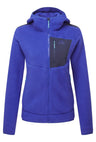Mountain Equipment Highpile Hooded Women's Jacket in Clematis/Cosmos - Front