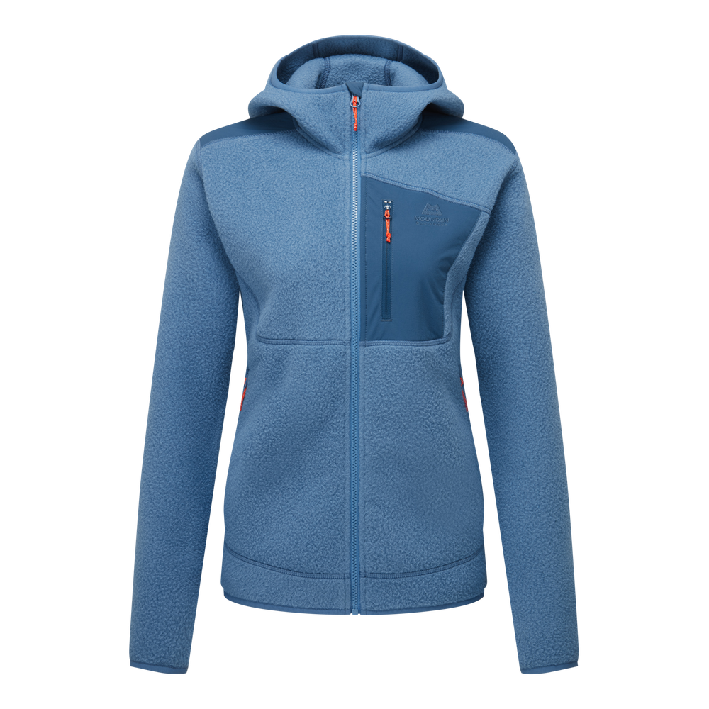 Mountain Equipment Highpile Hooded Women's Jacket in Stellar/Majolica - Front