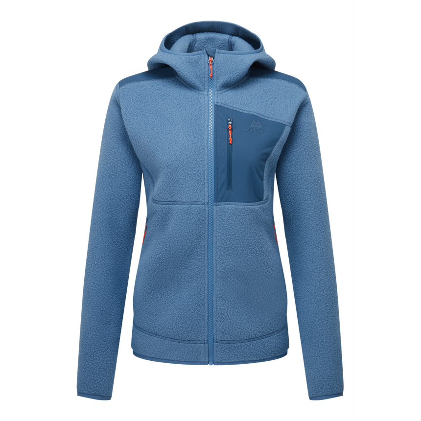 Mountain Equipment Highpile Hooded Women's Jacket in Stellar/Majolica - Front