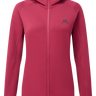 Mountain Equipment Jorasses Hooded Women's Jacket in Maroon - Flat Lay