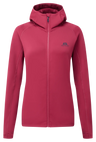 Mountain Equipment Jorasses Hooded Women's Jacket in Maroon - Flat Lay