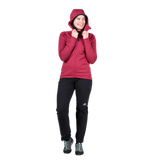 Mountain Equipment Jorasses Hooded Women's Jacket in Maroon - On Model Back