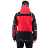 Mountain Equipment Kongur MRT GORE-TEX Women's Jacket in Imperial Red/Black - Hood with Helmet Detail