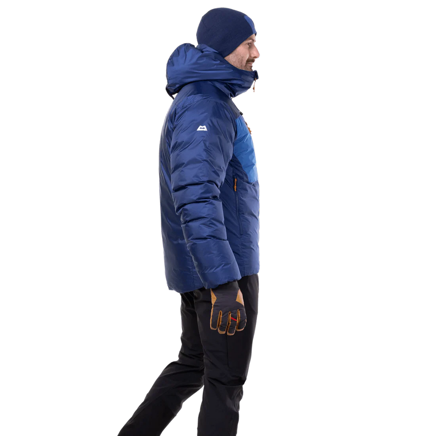 Mountain Equipment Kryos Men's Jacket in Admiral/Atlantic - On Model Side