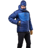 Mountain Equipment Kryos Men's Jacket in Admiral/Atlantic - On Model Walking Back