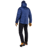 Mountain Equipment Kryos Men's Jacket in Admiral/Atlantic - On Model Walking Front
