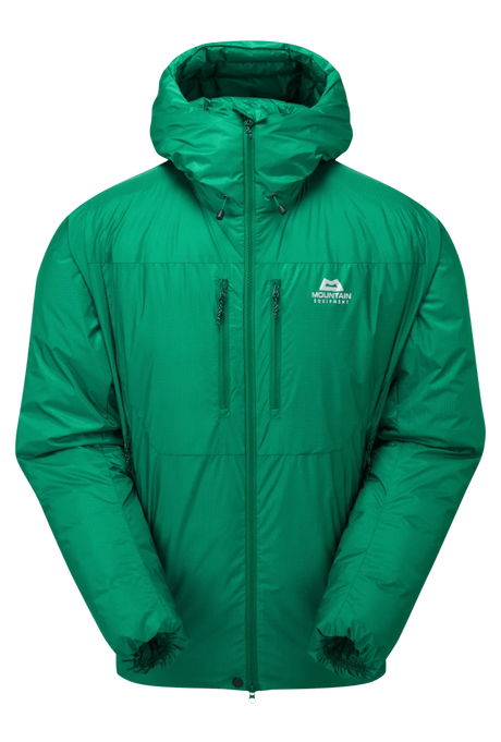 Mountain Equipment Kryos Men's Jacket in Alpine Green - Flat Lay Front