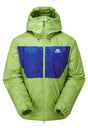 Mountain Equipment Kryos Men's Jacket in Cactus/Admiral - Flat Lay Front