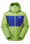 Mountain Equipment Kryos Men's Jacket in Cactus/Admiral - Flat Lay Front