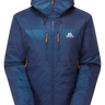 Mountain Equipment Kryos Women's Jacket in Admiral Blue - Flat Lay Front