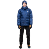 Mountain Equipment Kryos Women's Jacket in Admiral Blue - On Model Front