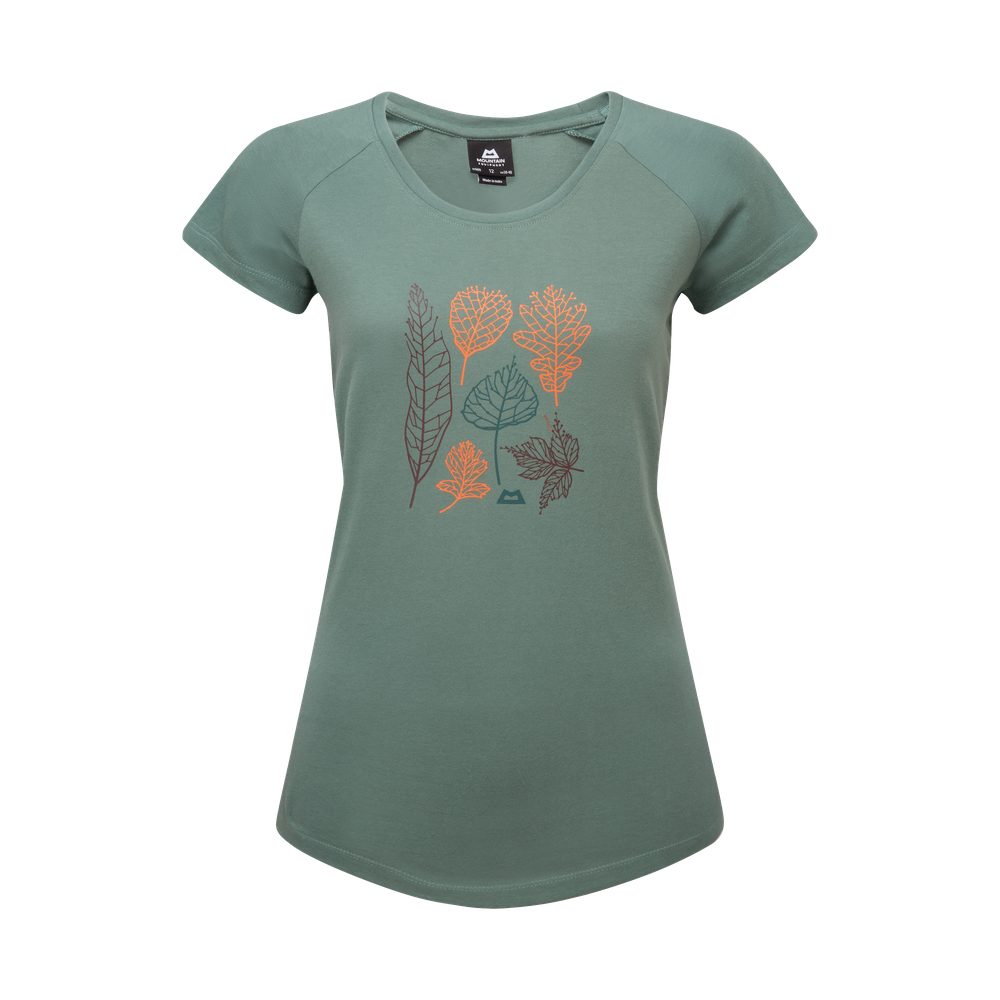 Mountain Equipment Leaf Women's Tee in Sage - Front