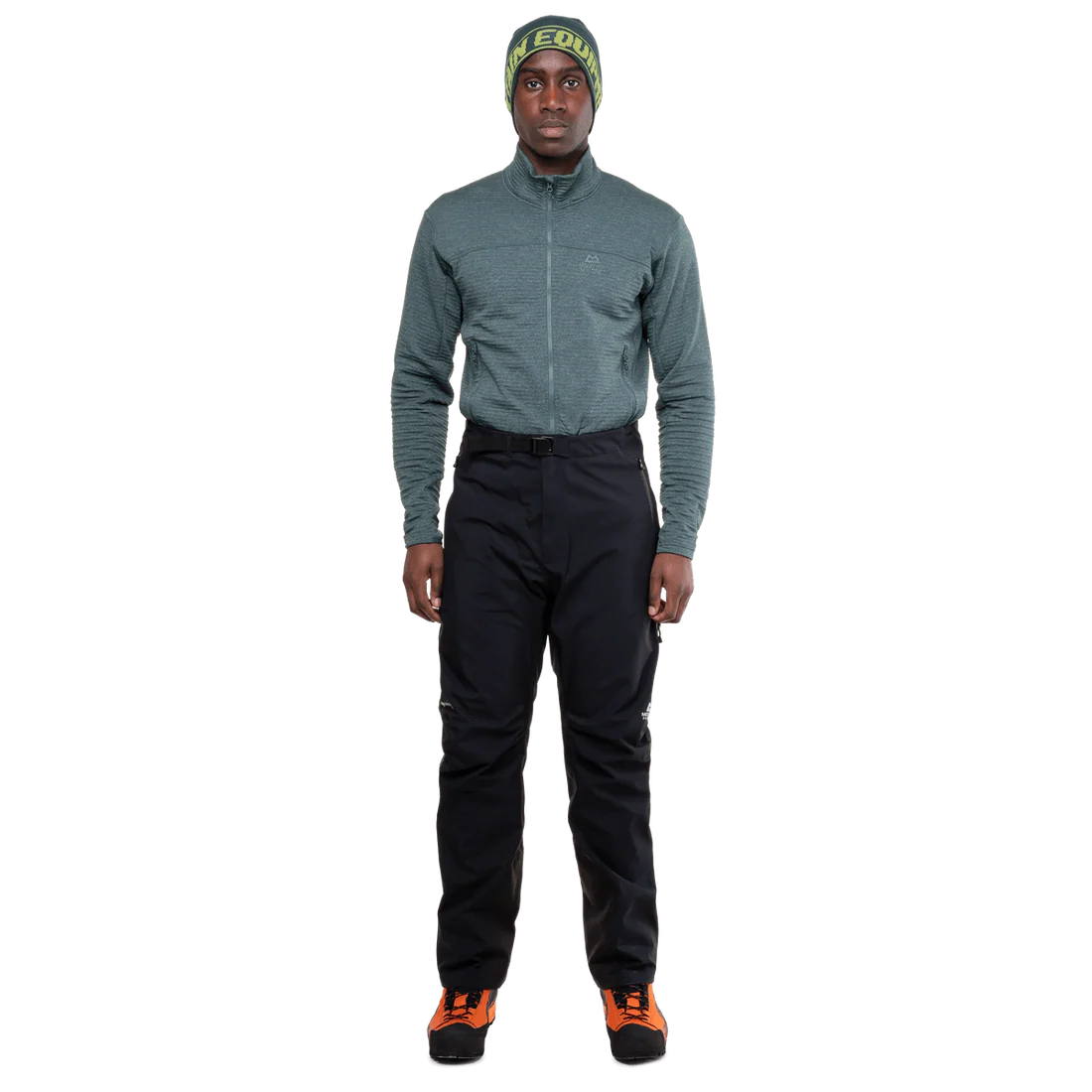 Mountain Equipment Lhotse GORE-TEX Men's Pant in Black - Front Fit on Model