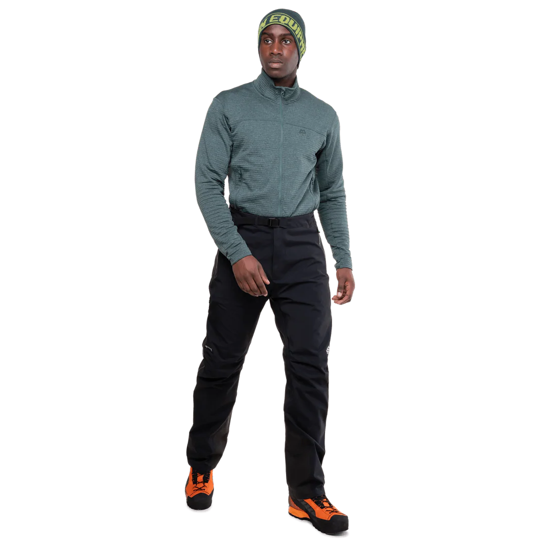 Mountain Equipment Lhotse GORE-TEX Men's Pant in Black - Side on Model