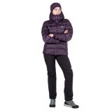 Mountain Equipment Lightline Women's Jacket in Nightshade - front view on model showing full length fit