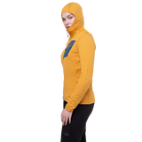 Mountain Equipment Lumiko Hooded Women's Jacket in Butterscotch/Maj - Chest Pocket