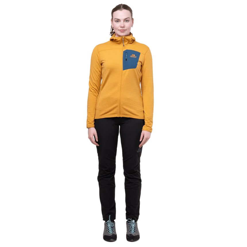 Mountain Equipment Lumiko Hooded Women's Jacket in Butterscotch/Maj - Full Length Front