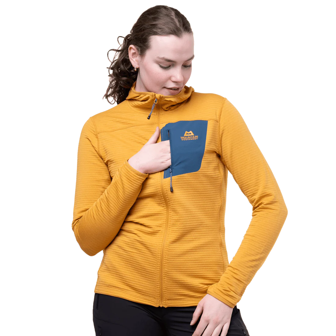 Mountain Equipment Lumiko Hooded Women's Jacket in Butterscotch/Maj - Walking Front