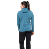 Mountain Equipment Lumiko Hooded Women's Jacket in Stellar/Majolica - Full Length Side