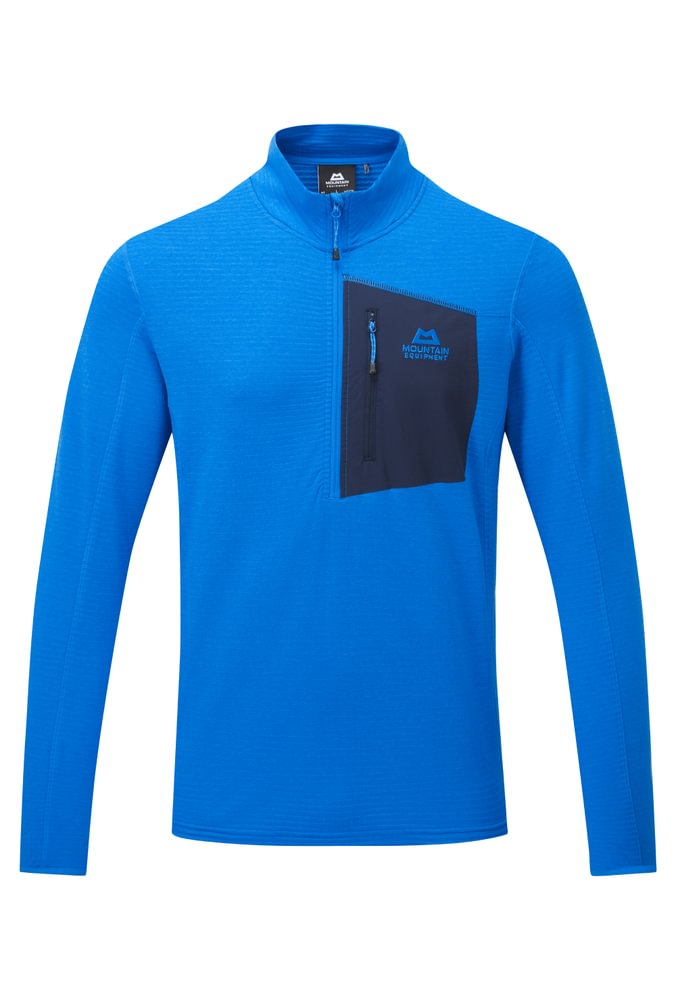 Mountain Equipment Lumiko Men's Zip T in Atlantic/Cosmos - Product Preview