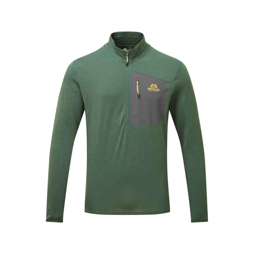 Mountain Equipment Lumiko Men's Zip T in Fern/Ombre - Product Preview