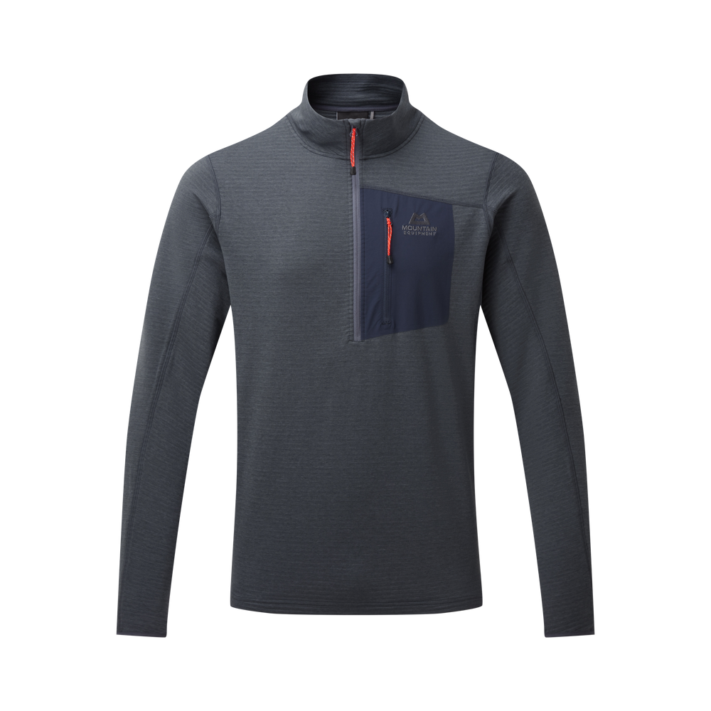 Mountain Equipment Lumiko Men's Zip T in Ombre Blue/Cosmos - Product Preview
