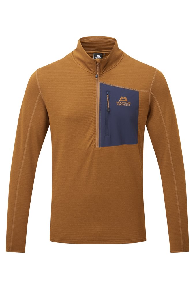 Mountain Equipment Lumiko Men's Zip T in Walnut/Cosmos - Product Preview