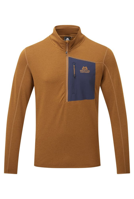 Mountain Equipment Lumiko Men's Zip T in Walnut/Cosmos - Product Preview