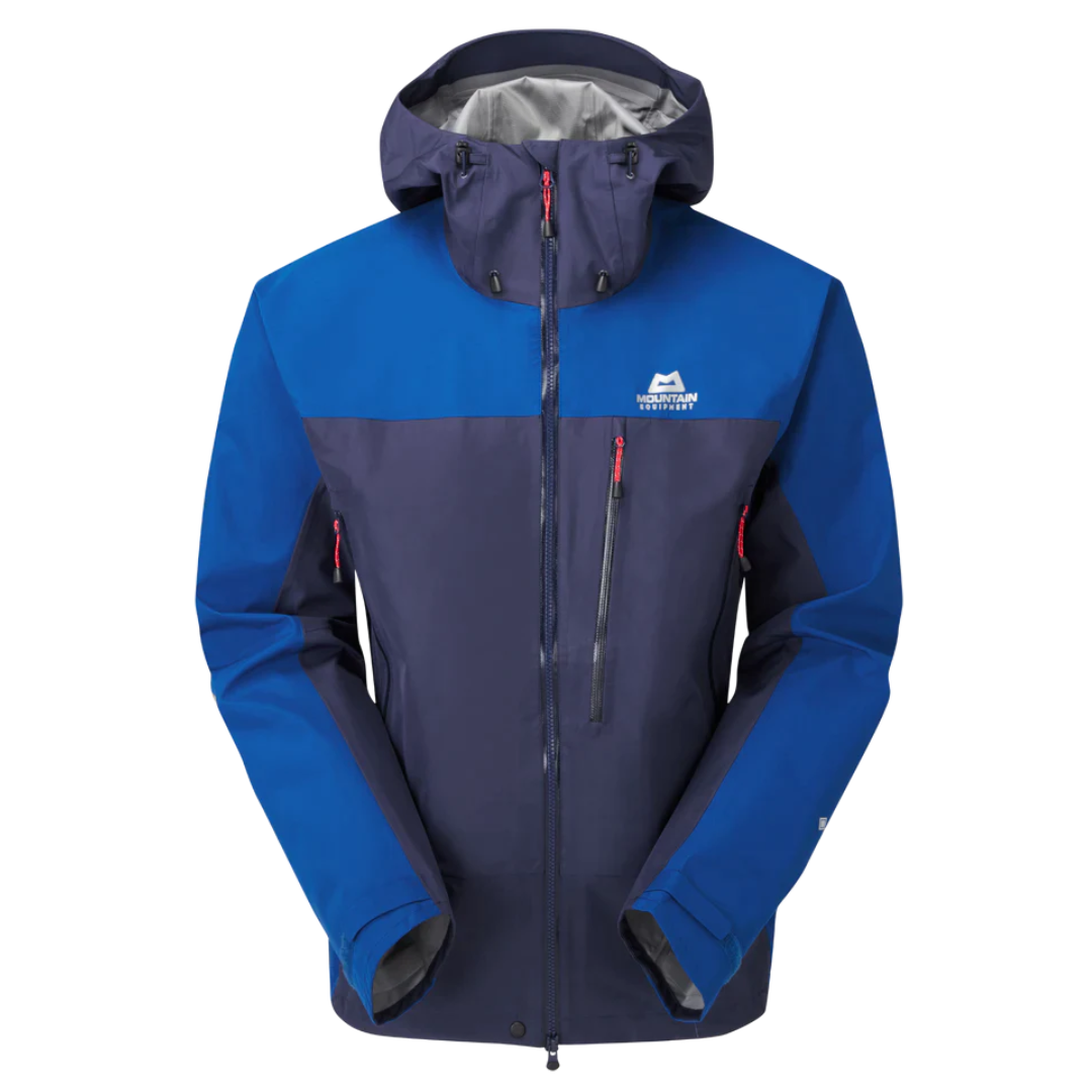 Mountain Equipment Makalu GORE-TEX Jacket in Medieval/Dark Ocean - Full Front View