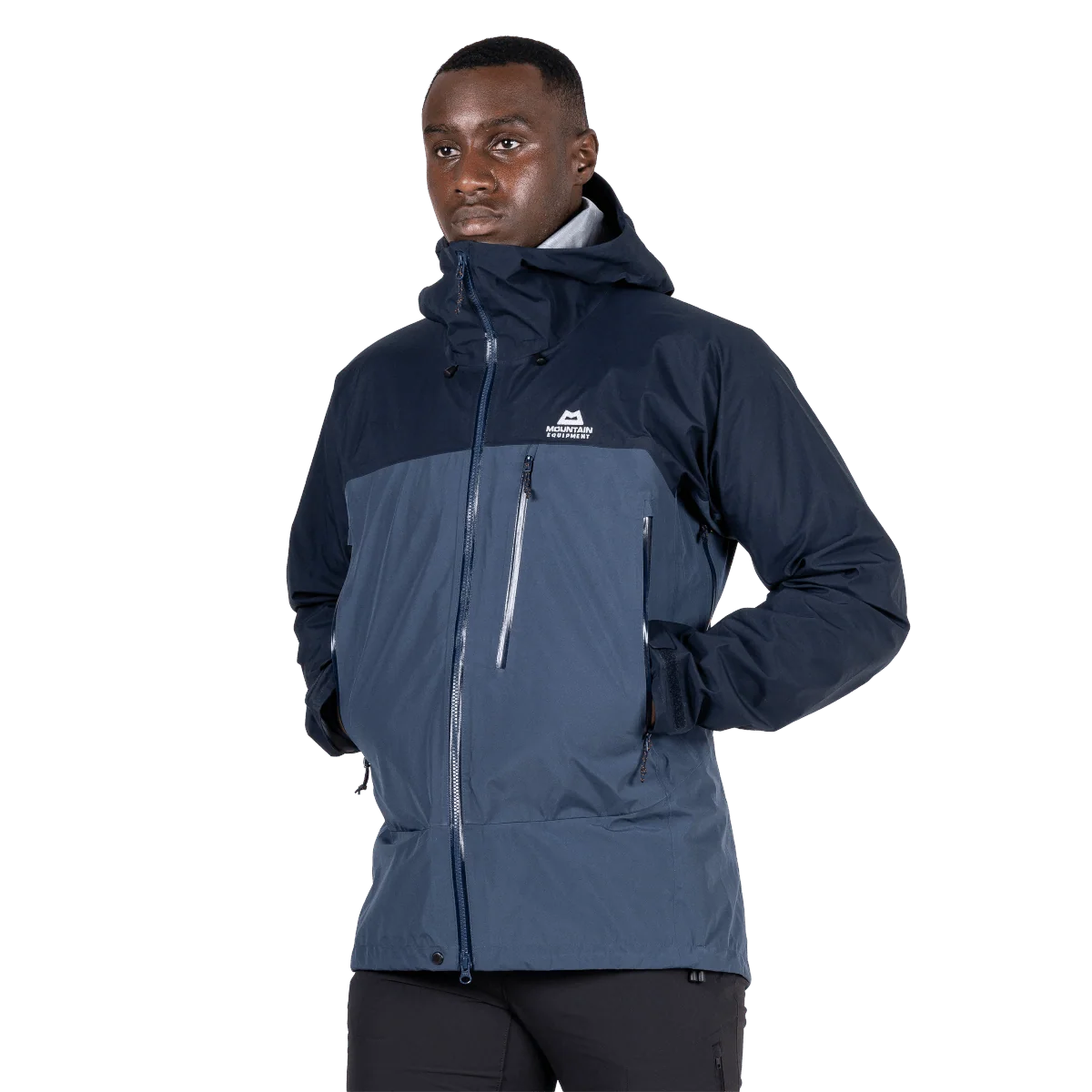 Mountain Equipment Makalu GORE-TEX Men's Jacket in Dusk/Cosmos - worn