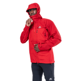 Mountain Equipment Makalu GORE-TEX Men's Jacket in Imperial Red/Crimson - hood drawcord detail