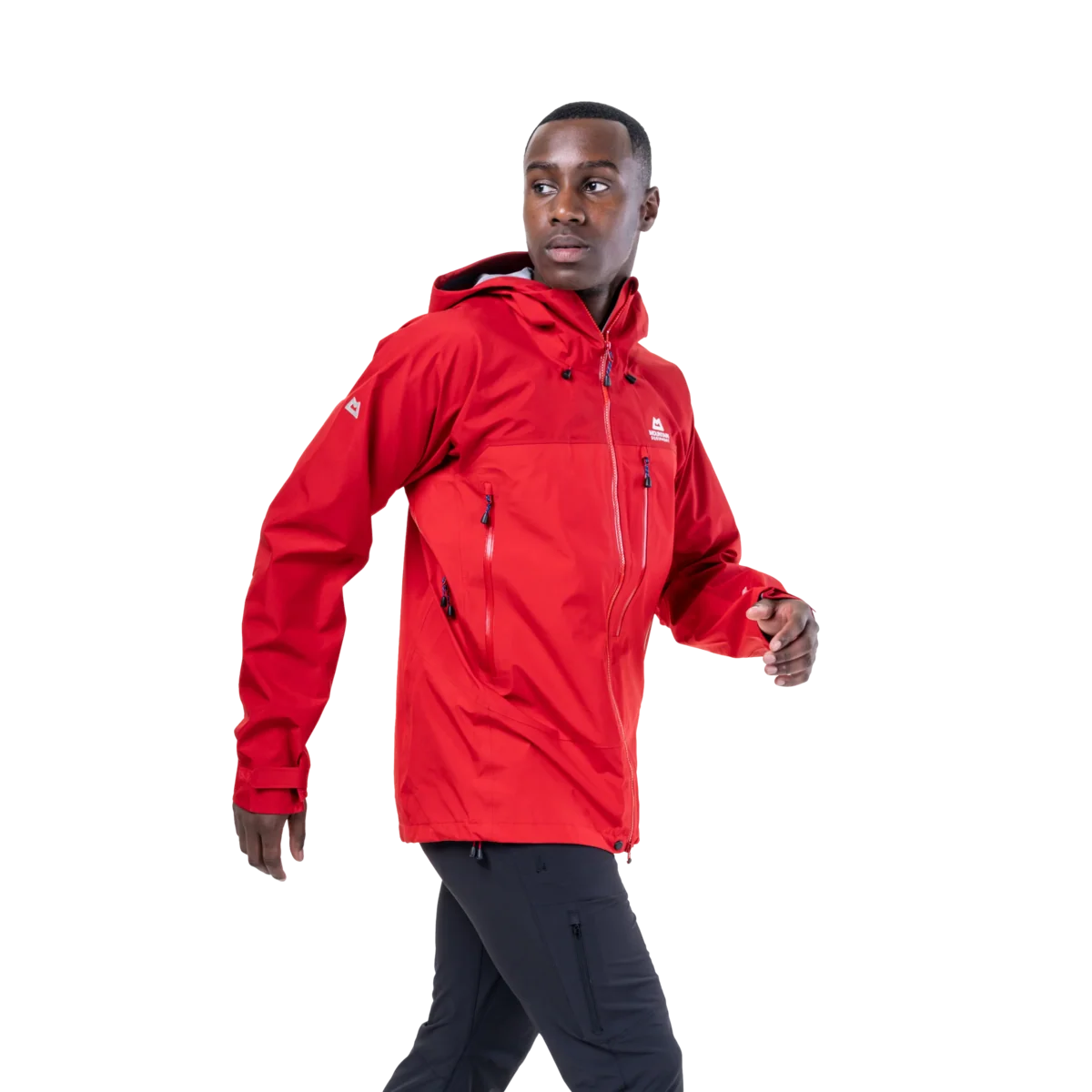 Mountain Equipment Makalu GORE-TEX Men's Jacket in Imperial Red/Crimson - worn