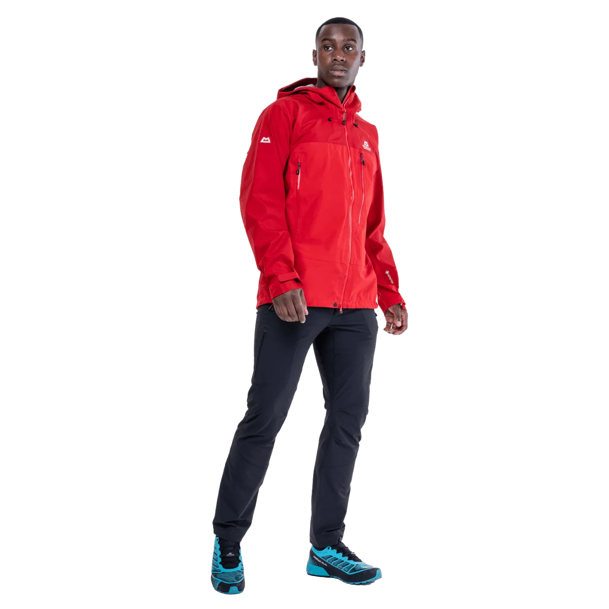 Mountain Equipment Makalu GORE-TEX Men's Jacket in Imperial Red/Crimson - worn