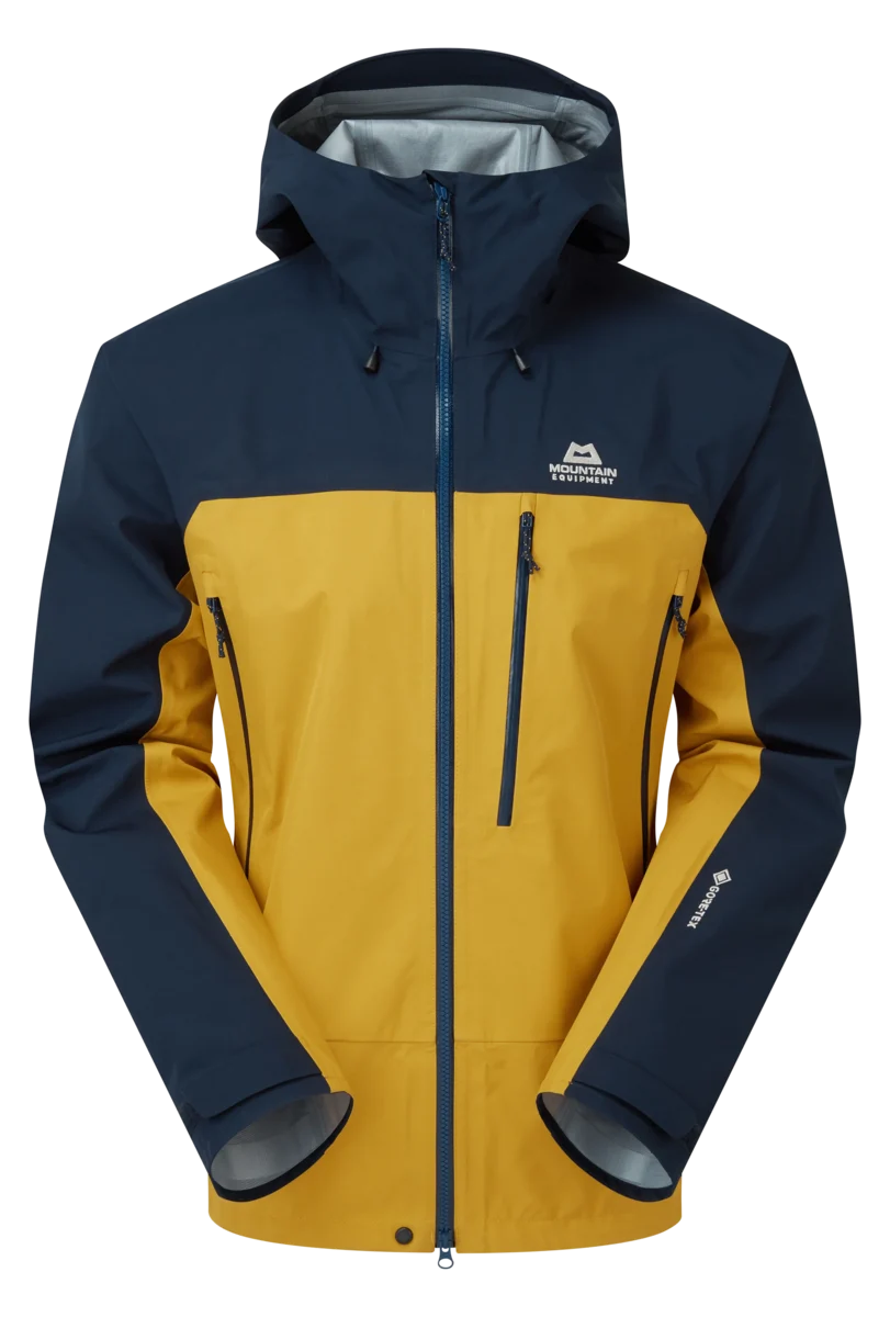 Mountain Equipment Makalu GORE-TEX Men's Jacket in Mustard/Cosmos - front